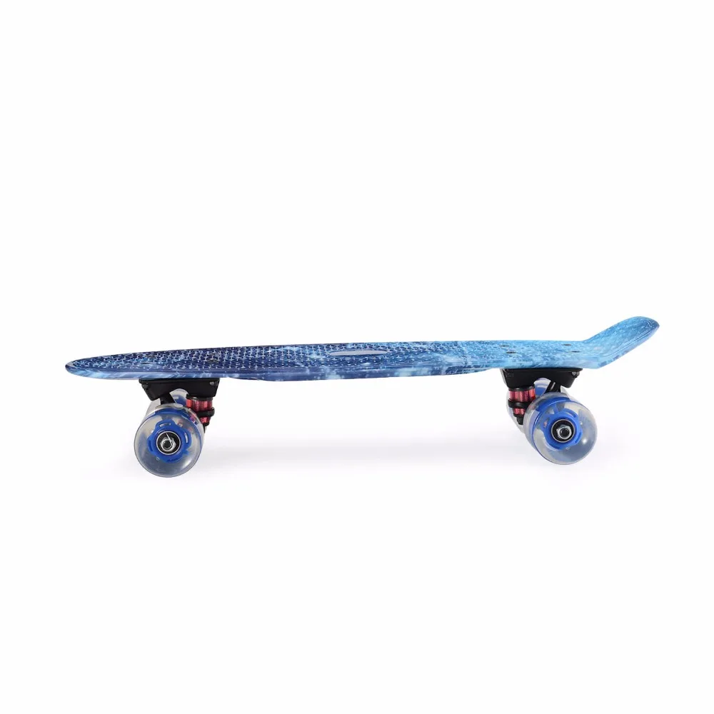 Пластиковый мини-скейтборд Space Galaxy Penny Board 22X6 дюймов, ретро  Лонгборд, скейт, длинный скейтборд с графическим принтом | AliExpress