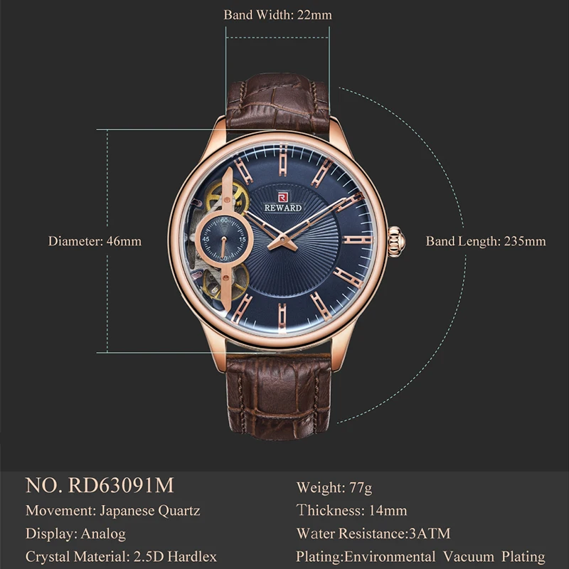 Мужские автоматические часы класса люкс открытые Аналоговые с ремешком новинка