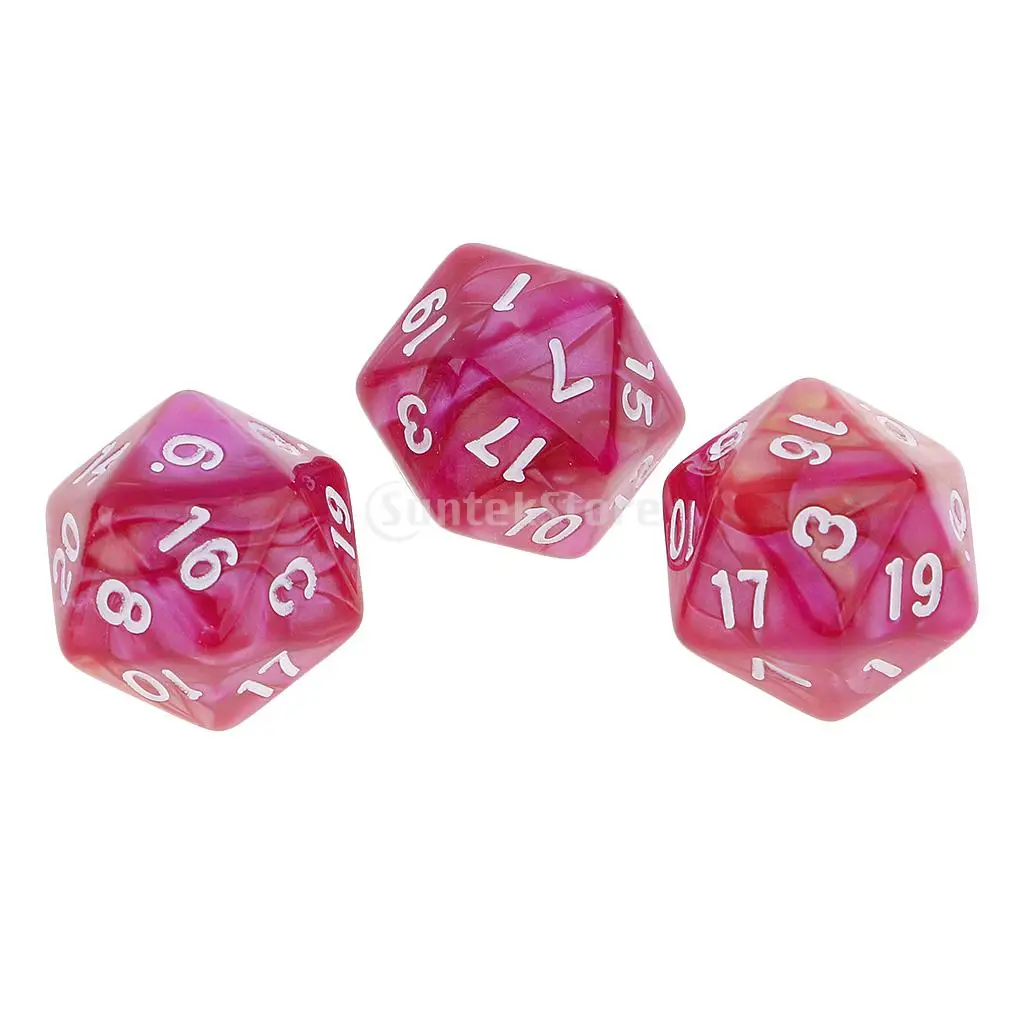 10 шт. 20 сторонних игральных костей D20 многогранные игральные кости для подземей и