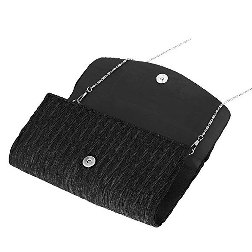 Для женщин пряжки сплошной клатч атласный кошелек сумки вечерние