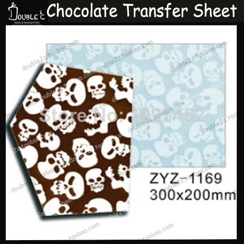 50 шт. Хэллоуин Череп шоколадный лист сделай сам шоколадная форма съемный