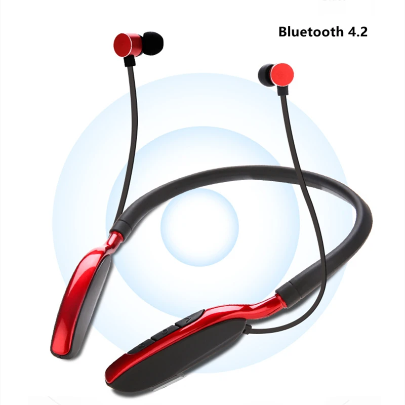 Беспроводной Спортивные наушники Bluetooth шейным стерео гарнитура Магнитная