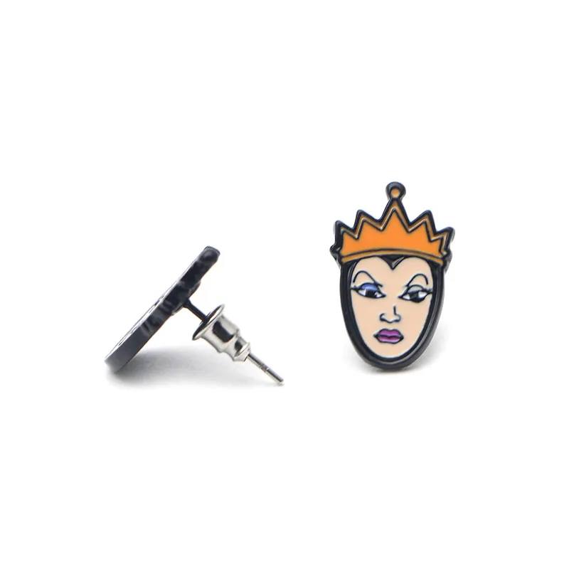 P2327 Dongmanli Maleficent queen волшебное зеркало мультяшная фигурка детские серьги для женщин Подарки для девочек серьги-гвоздики ювелирные изделия