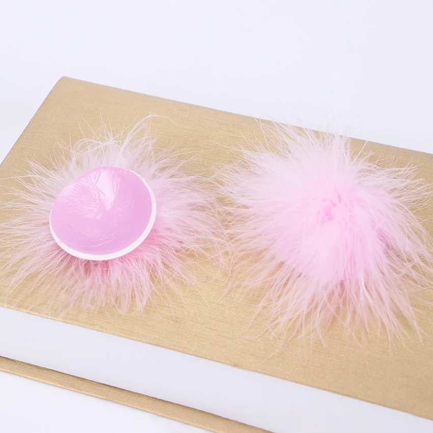 Pink 1 пара, сексуальное женское нижнее белье, бюстгальтер для груди, покрытие для сосков, Стикини наклейки, лепестки, 6 цветов, интимные аксессуары - Цвет: Pink