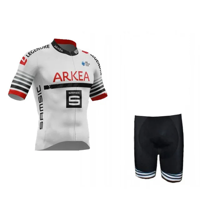 Мужские майки для велоспорта arkea samsic pro team комплект летней одежды с коротким