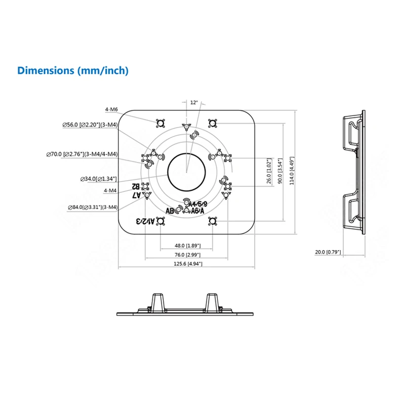 Dahua Dome Camera Pole Mount Bracket PFA152-E алюминиевый материал Neat &amp Integrated design | Безопасность и
