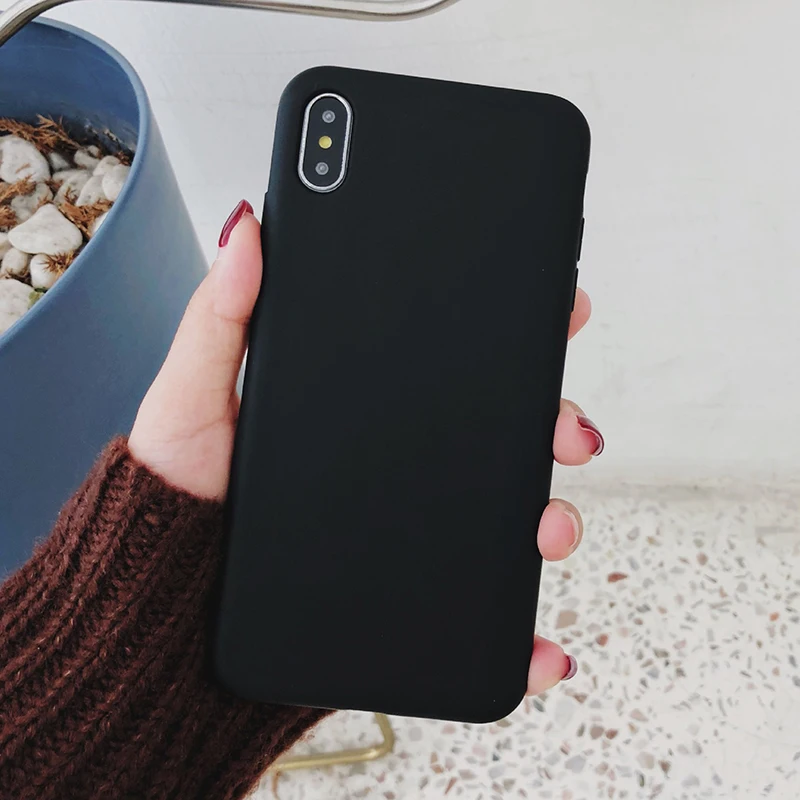Black TPU Ультратонкий однотонный чехол s для Xiaomi mi Note 10 mi x 2S Max 3 Hong mi Go S2 Y1 Lite Y2 Y3 мягкий ТПУ чехол для телефона - Цвет: Black TPU