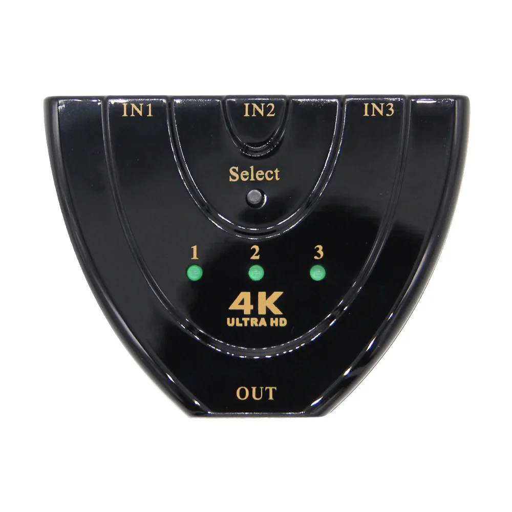 Мини 3 Порты и разъёмы s совместимому с HDMI переключатель 1.4b 4k * 2k 3D сплиттер в 1 из