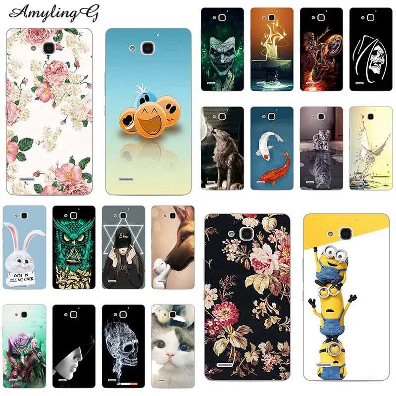 Чехол для телефона s для huawei Honor 3X3 X G750 5,5 дюйма, чехол с принтом «розовый волк», Мягкая силиконовая задняя крышка, Fundas Para