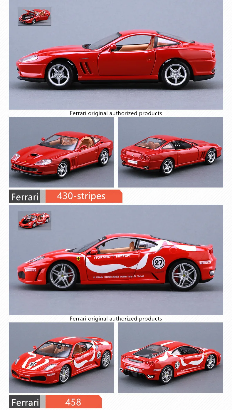 Bburago 1:24 Ferrari 488GTB коллекция производитель авторизованный имитационный сплав модель автомобиля украшение Коллекция игрушек инструменты