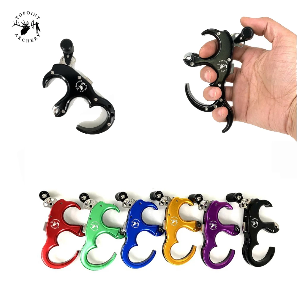 

3/4 Fingers Handheld Release Free for Right Left Hand User Compound Bow Archery Hunting Shooting