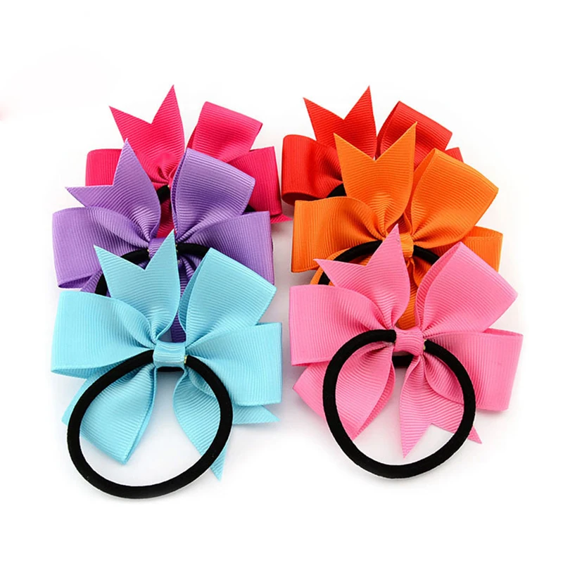 Лента для волос эластичная с бантом девочек|girls hair accessories|hair accessoriesponytail holder |