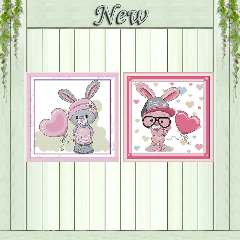 Набор для вышивки Медвежонок мультяшный милый Декор сделай сам напечатанный на