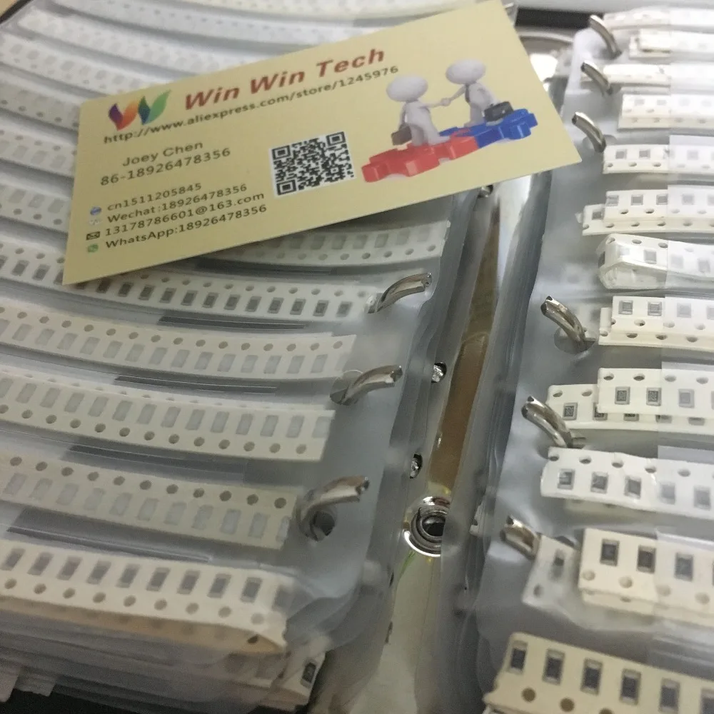 Бесплатная доставка новинка 1206 SMD Φ Book 1% Допуск 170valuesx25 шт. = комплект резисторов 4250