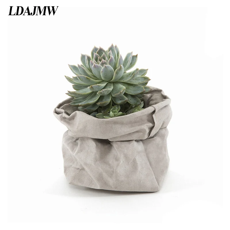 LDAJMW суккуленты из крафт бумаги моющиеся мешки для хранения цветочных горшков