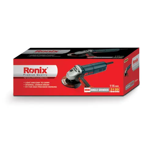 Ronix New Design Hot Selling Stock Angle Grinder 710W 115mm Electric Mini Angle Grinder Polishing Machine model 3120