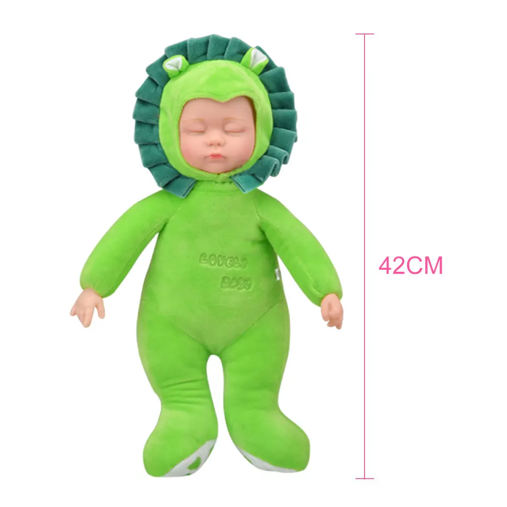 42 см плюшевые куклы Игрушечные лошадки Reborn Baby Lion Kawaii закрыть Средства ухода для