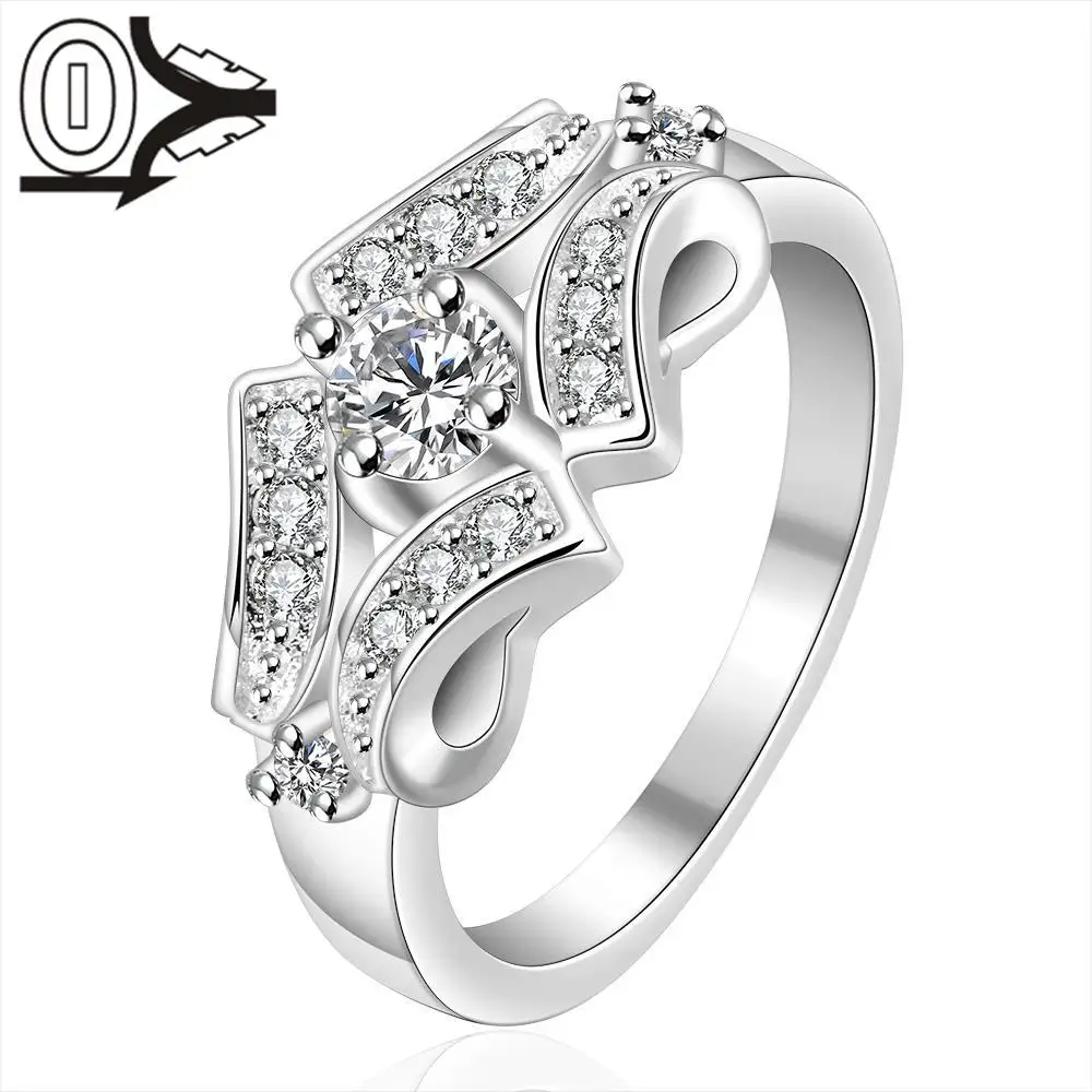 Новое поступление 2017 года Горячие посеребренное кольцо серебро Модные украшения