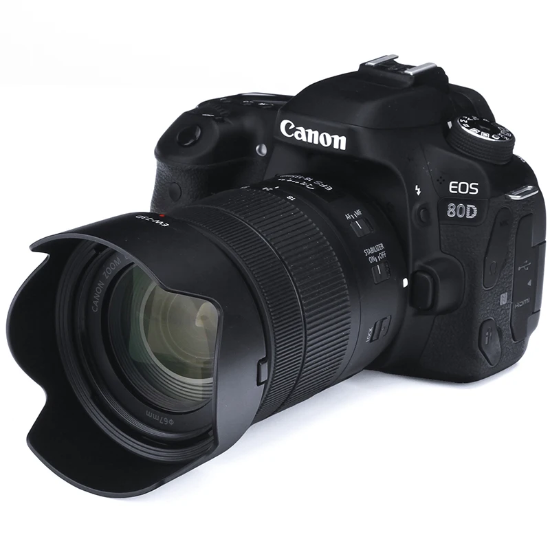 EW 73D бленда объектива камеры для canon 80D 77D 9000D Rebel T7i Kiss X9i EF S 18 135 мм f/3 5 6 IS USM Объектив