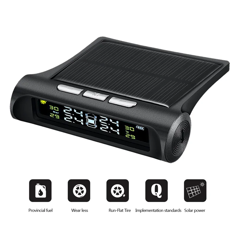 KEELEAD TPMS шины Давление мониторинга Системы Солнечный Мощность зарядки цифровой