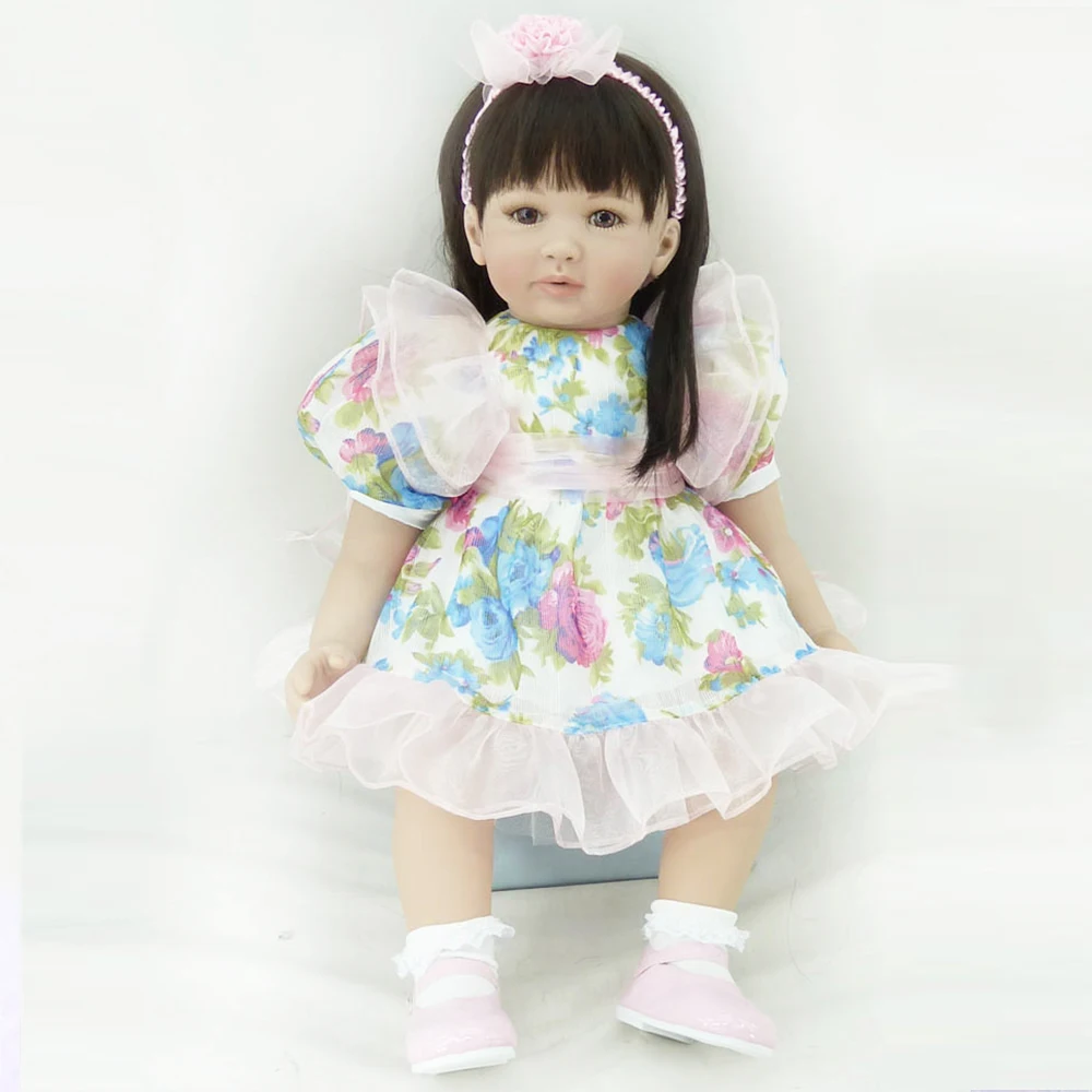 

Мягкая кукла Рапунцель, 24 дюйма, reborn, Реалистичная, для девочек, reborn Babes, 3/4, силиконовые игрушки для детей, рождественский подарок, bonecas lol