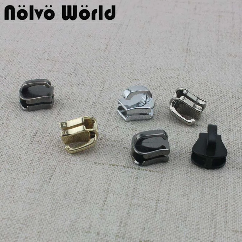50-100pcs 6 colors 5# resin teeth zipper head bags Sewing garments fabric Size 5 plastic zip slider | Багаж и сумки
