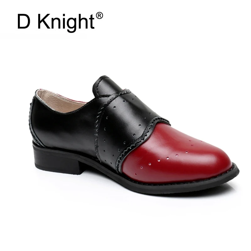 Женские оксфорды из натуральной кожи на плоской подошве Лоферы ручной работы с