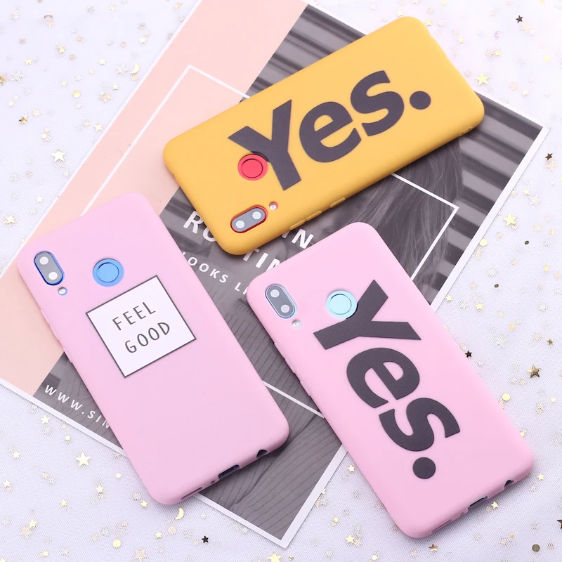 Силиконовый чехол для Samsung A41 S8 S9 S10 S10e S20 Plus Note 8 9 10 A7 A8 Feel Good Vibes Girl YES Candy|Бамперы| |
