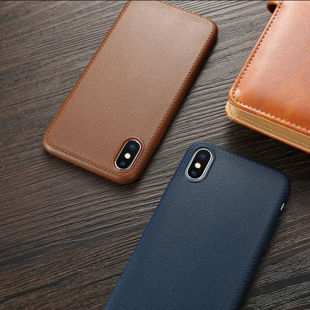 Tikitaka, однотонный кожаный чехол для iPhone XS MAX 8 Plus, мягкая полиуретановая Противоударная задняя крышка для iPhone XS XR 7 6s Plus
