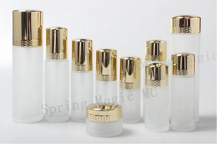 20ML Frosted Lotion Bottles Face Cream Container Portable Travel Box For Empty Skin Care Emulsion/water Bottle With Gold Lid | Красота и