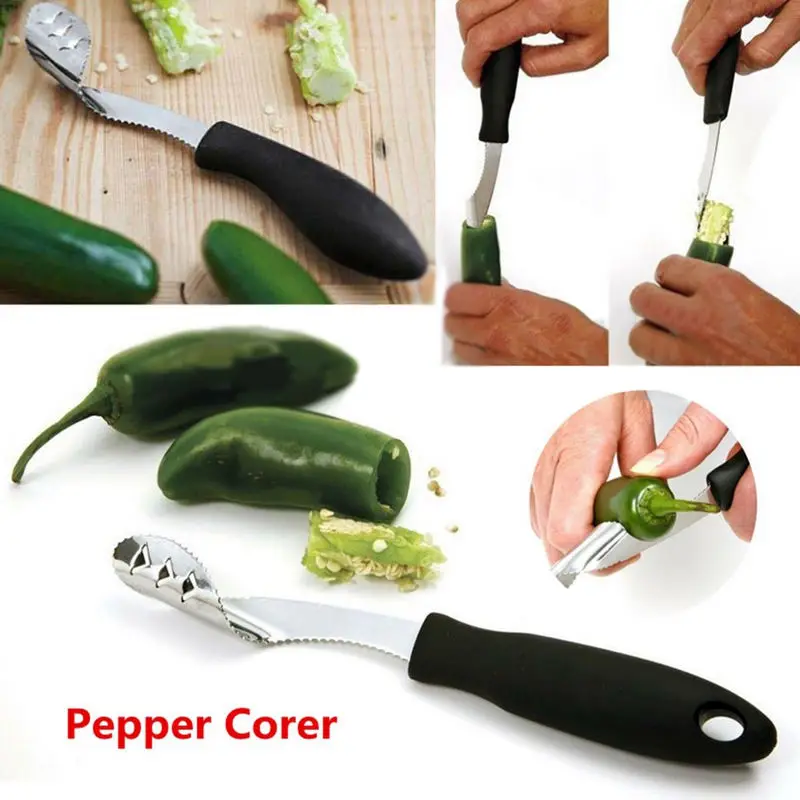 Мельница для перца Jalapeno приспособление удаления зубчатых семян из нержавеющей
