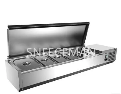 Коммерческая настольная Холодильная витрина для десертов из нержавеющей стали