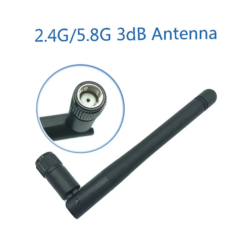 Black 2,4 GHz 5,8 Ghz 5G wifi антенна 3dBi SMA Гнездовой разъем Двухдиапазонная 2,4 ghz 5,8G 5G wifi антенна, беспроводный маршрутизатор Антенна - Цвет: Black