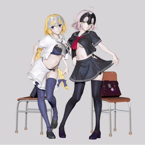 Аниме Fate Grand Order Joan of Arc Jeanne костюм моряка Ver ПВХ фигурка Коллекционная модель кукла