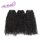 Ali Grace волосы перуанские кудрявые 3 Комплект предложения 100% Remy пряди человеческих волос для наращивания волос ткать натуральный черный 10-28 дюймов