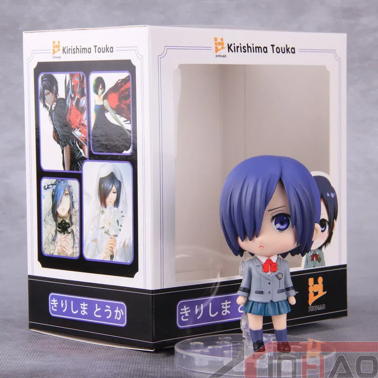 Touka with box 10 см милый Токийский Гуль фигурка SSS Гуль сороконожка Kaneki Кен игрушечная фигурка модель - Цвет: Touka with box