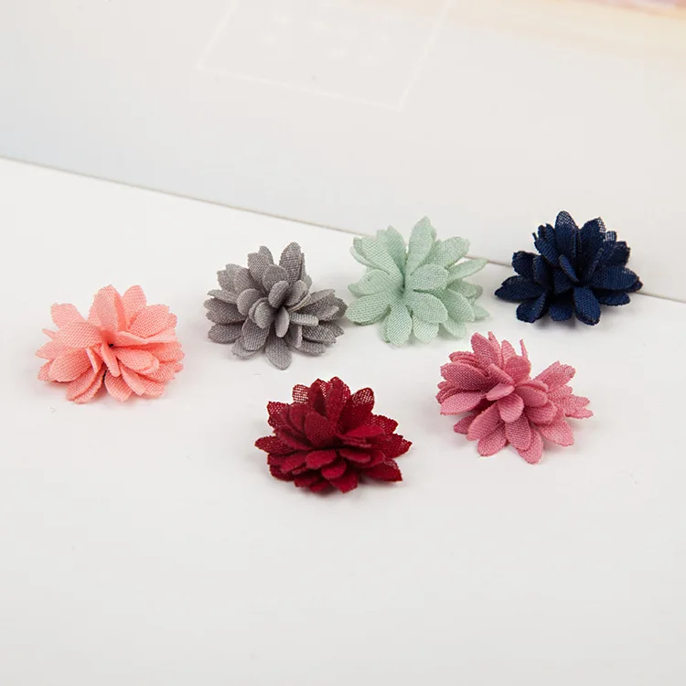 

2cm Mini felt fabric Flower Handmade flower Hair Flowers wedding flower for Boutique Hair Accessories