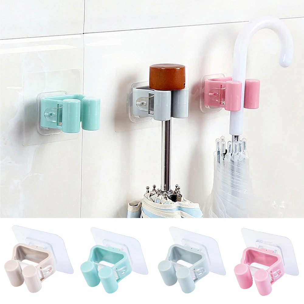 1 шт. настенный держатель-органайзер для швабры кухонная клейкая щетка вешалка