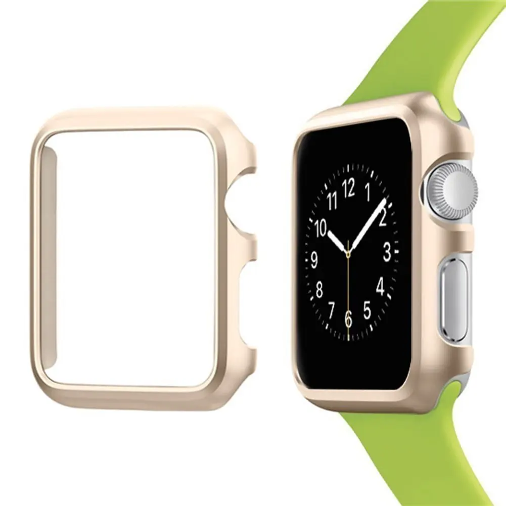 Frame Protective Case For Apple Watch Series 1 2 3 38mm 42mm Luxury Cover Shell Perfect Match 38 42 mm Bumper Black Sliver Gold | Наручные