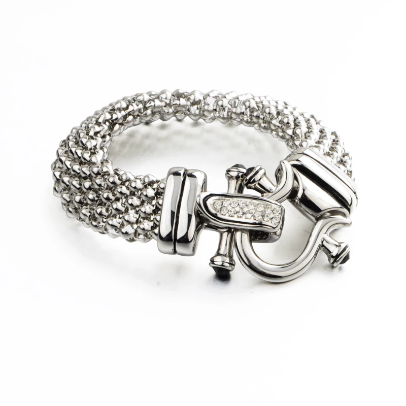 Женский браслет с шармом роскошный из нержавеющей стали|pulseira feminina|bracelet designerdesigner