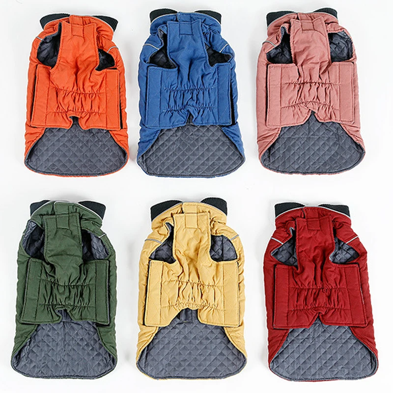 Winter Warm Pet Dog Jacket Vest Reflective Clothes For Small Medium Large Dogs Puppy Outfits Coat French Bulldog Clothing | Дом и сад