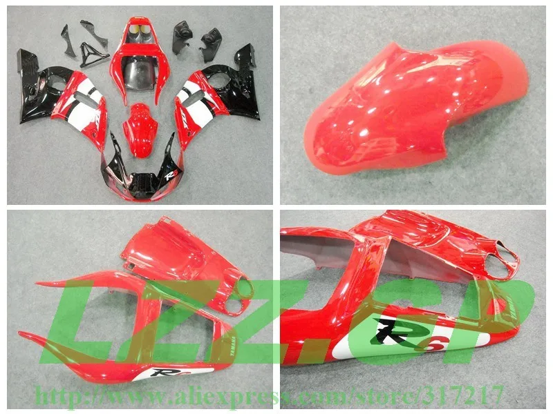 

Injection Red white black fairings for Yamaha YZF-R6 98-02 YZF R6 98 99 00 01 02 YZF 600 R6 1998 1999 2000 2001 2002 fairing k