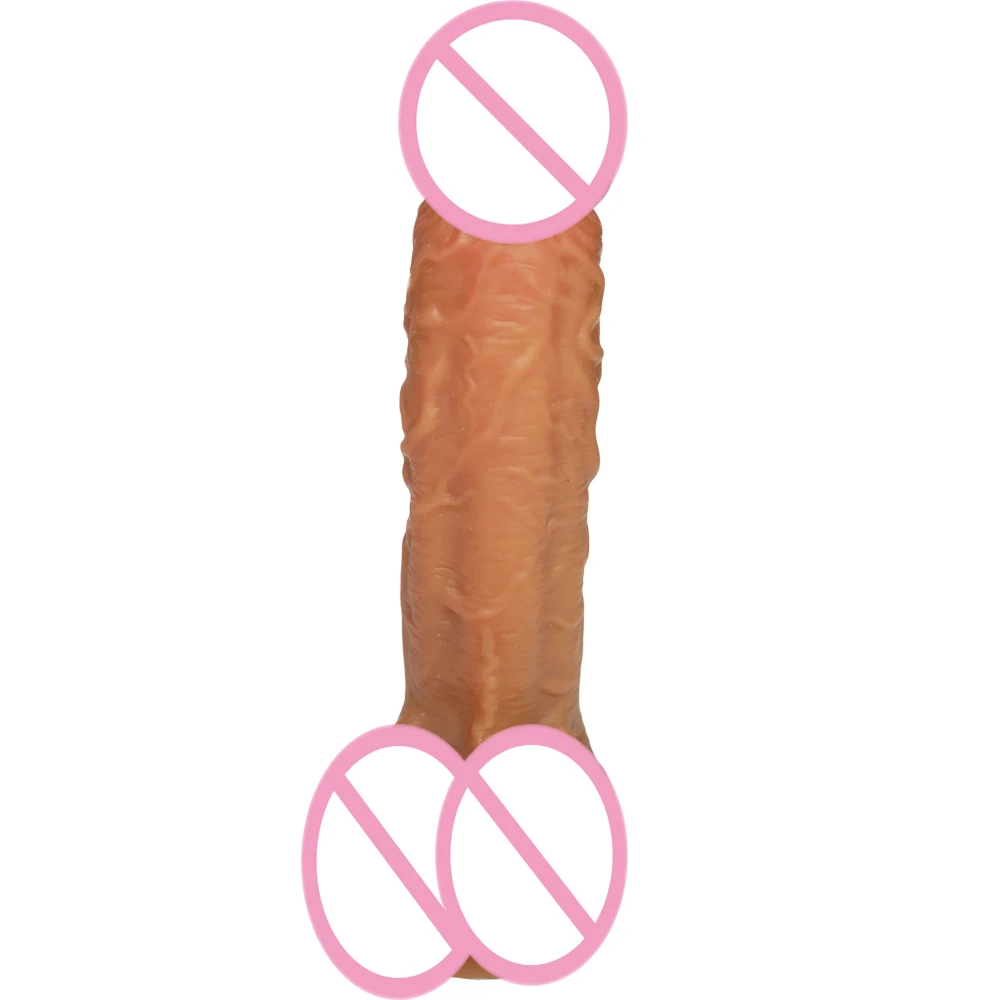 Супер Кожа мягкий большой фаллоимитатор на присоске реалистичный силиконовый