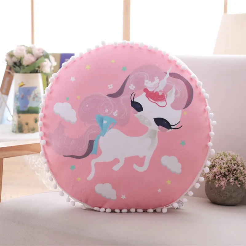 5 1 шт. 38 см Kawaii Единорог плюшевая подушка чучело Животное Лошадь Единорог игрушка Диван Подушка милые куклы для детей рождественские подарки - Цвет: 5