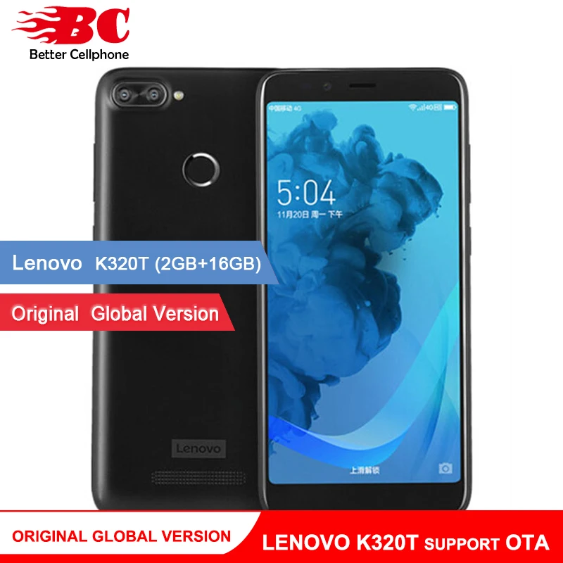 Оригинальный Глобальный Версия lenovo k320t 18:9 дюймов 5 7 полный экран 4 ядра Android 0