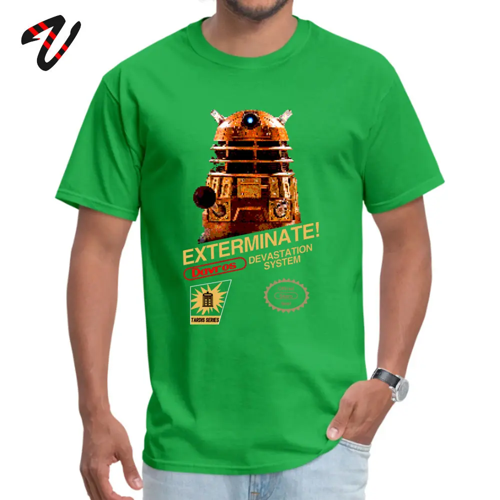 Мужская футболка из чистого хлопка с коротким рукавом Techno Davros EXTERMINATE Skaro