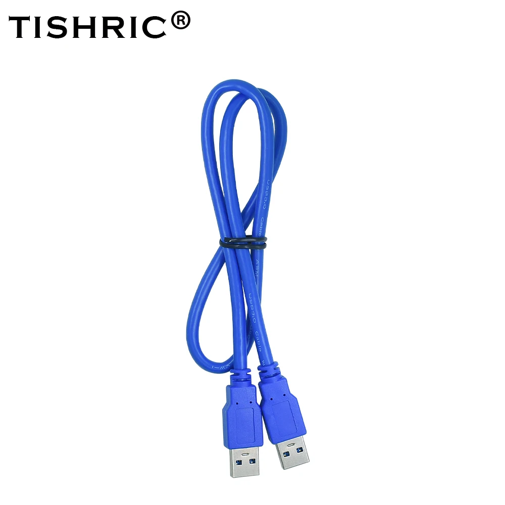 TISHRIC 10 шт. USB-USB кабель-удлинитель USB 3,0 тип A папа-тип A папа для компьютера жесткий диск радиатор супер скорость 60 см