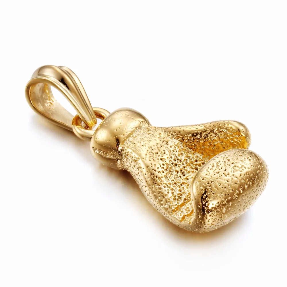 Модные Талисманы Бокс перчатки Подвески 316L Титан Нержавеющая сталь Chic Цепочки и