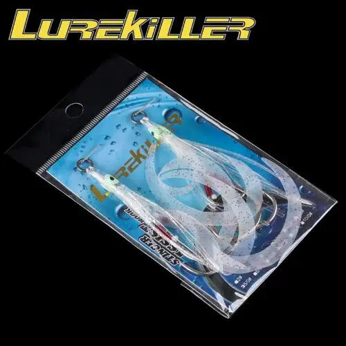 Lurekiller Японии Vmc До вялая блесна, блесна рыболовные Крючки соленой воды для фидера 2 шт./пакет Крючки из нержавеющей стали светящиеся рыболовные крючки