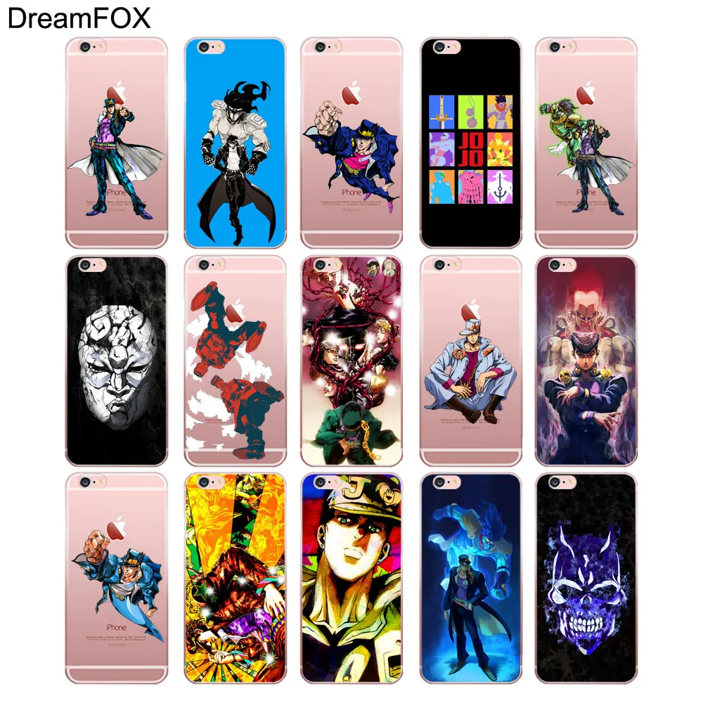 DREAMFOX N081 Jojo Необычные Приключения Мягкий ТПУ силиконовый чехол для Apple iPhone XR XS Max 8X7